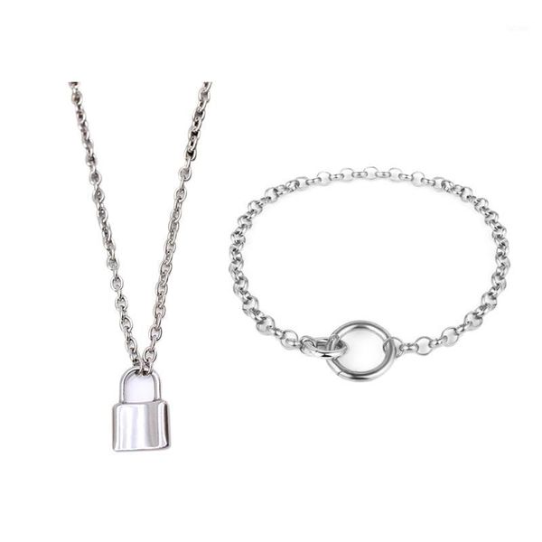 2 pcs necklace: 1 pcs stainless steel silver necklace women lock 45cm & 1 punk choker necklace hip hop jewelry1
2 pcs necklace: 1 pcs stainless steel silver necklace women lock 45cm & 1 punk choker necklace hip hop jewelry1