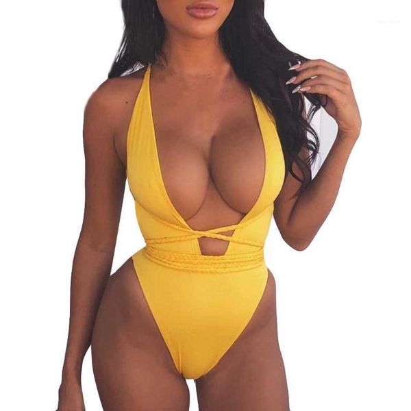 women swimsuit 2020 new solid v-neck color jumpsuit push-up beach bandage bikini padded one piece swimwe beachewear x03231, White;black
women swimsuit 2020 new solid v-neck color jumpsuit push-up beach bandage bikini padded one piece swimwe beachewear x03231, White;black
