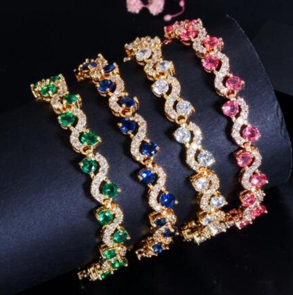 charm bracelets fashion creative gold white cubic zirconia and dark blue crystal bracelet female jewelry gift, Golden;silver
charm bracelets fashion creative gold white cubic zirconia and dark blue crystal bracelet female jewelry gift, Golden;silver