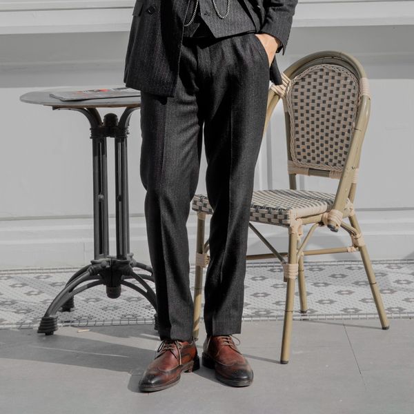 soarin british gentleman stripe straight suit yuppie men's slim business formal casual pants
soarin british gentleman stripe straight suit yuppie men's slim business formal casual pants