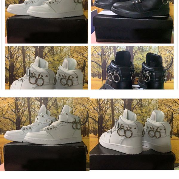 x 1 cdg des garçons buckle straps black white men women basketball shoes sneakers 1s pull ring jumpman mens ladies trainer, White;red
x 1 cdg des garçons buckle straps black white men women basketball shoes sneakers 1s pull ring jumpman mens ladies trainer, White;red