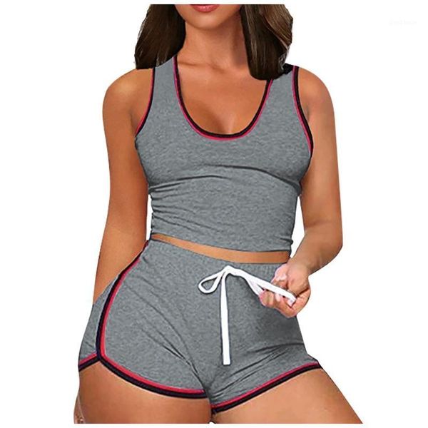 sagace outfit women casual sleeveless shorts sportswear female oudoor fitness two piece set jogger tracksuit home outfits1, White;red
sagace outfit women casual sleeveless shorts sportswear female oudoor fitness two piece set jogger tracksuit home outfits1, White;red