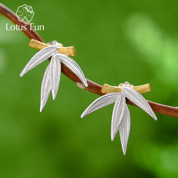 lotus fun unusual fresh bamboo leaves stud earrings for women real 925 sterling silver original modern jewelry 2022 trend 220211, Golden;silver
lotus fun unusual fresh bamboo leaves stud earrings for women real 925 sterling silver original modern jewelry 2022 trend 220211, Golden;silver