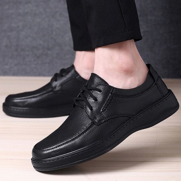 men's cow leather shoes fashion casual anti slip black lacing shoes new autumn youth man oxfords genuine leather shoes men #bh3c
men's cow leather shoes fashion casual anti slip black lacing shoes new autumn youth man oxfords genuine leather shoes men #bh3c