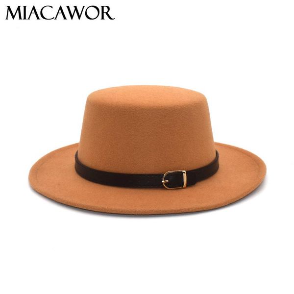 miacawor new fedora hat women winter autumn vintage wide brim felt wool bowler hats man jazz hat black red p25, Blue;gray
miacawor new fedora hat women winter autumn vintage wide brim felt wool bowler hats man jazz hat black red p25, Blue;gray