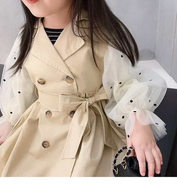 baby girls fall clothes for kids autumn trench puff sleeve windbreaker children mesh splicing long sleeve long outwear belt, Blue;gray
baby girls fall clothes for kids autumn trench puff sleeve windbreaker children mesh splicing long sleeve long outwear belt, Blue;gray