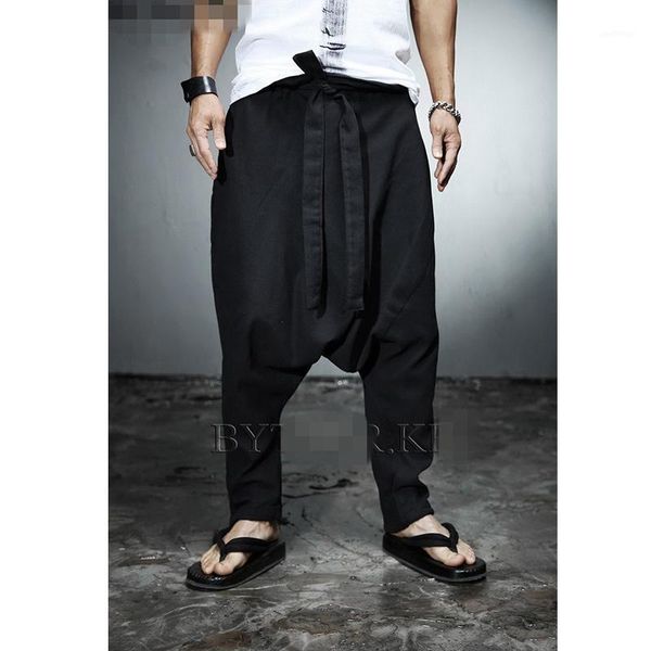 korean youth hip hop men's low crotch fashion trend lace up casual pants harem pants linen loose personality1, Black
korean youth hip hop men's low crotch fashion trend lace up casual pants harem pants linen loose personality1, Black