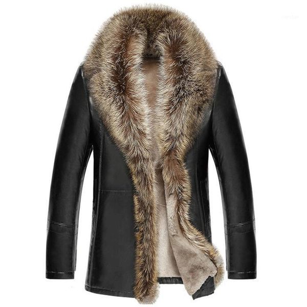 m-5xl 2021 winter new men leather jacket lambswool genuine leather coats thicken fur collar jaqueta masculino plus size clothing1, Black
m-5xl 2021 winter new men leather jacket lambswool genuine leather coats thicken fur collar jaqueta masculino plus size clothing1, Black