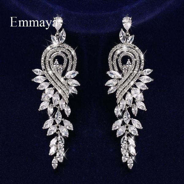 stud emmaya arrival long earring female charming jewelry with cubic zircon three color choice distinctive gift in wedding party, Golden;silver
stud emmaya arrival long earring female charming jewelry with cubic zircon three color choice distinctive gift in wedding party, Golden;silver