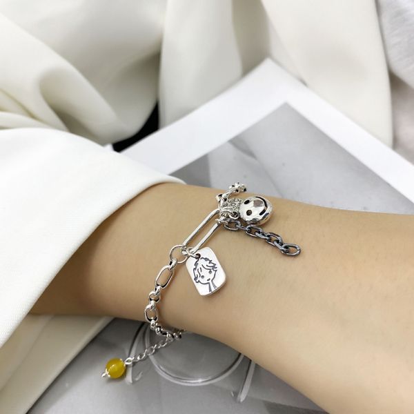 t2zyz south korea net red s925 prince silver female personality simple ins cool wind smiling pure bracelet bracelet little face 0jt6s, Golden;silver
t2zyz south korea net red s925 prince silver female personality simple ins cool wind smiling pure bracelet bracelet little face 0jt6s, Golden;silver
