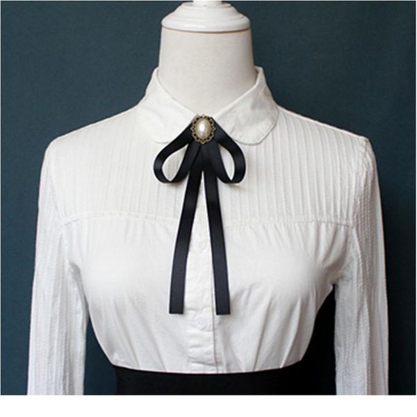 handmade lace ribbon pearl black bow tie brooches for women shirt bowtie collar pin ladies suit clothing acc qylkfj, Black;gray
handmade lace ribbon pearl black bow tie brooches for women shirt bowtie collar pin ladies suit clothing acc qylkfj, Black;gray