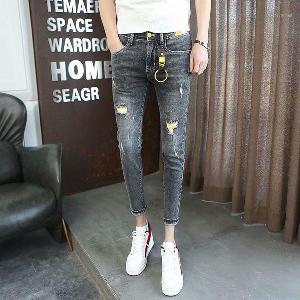 wholesale 2020 demim men's tight-fitting trendy men korean spirit guy small feet jeans social people ankle length pencil pants1, Blue
wholesale 2020 demim men's tight-fitting trendy men korean spirit guy small feet jeans social people ankle length pencil pants1, Blue