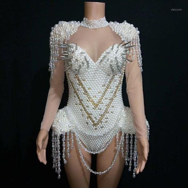 white rhinestones pearls beading white bodysuit women singer leotard nightclub prom birthday clothes performance bodysuit dn15551, Black;red
white rhinestones pearls beading white bodysuit women singer leotard nightclub prom birthday clothes performance bodysuit dn15551, Black;red