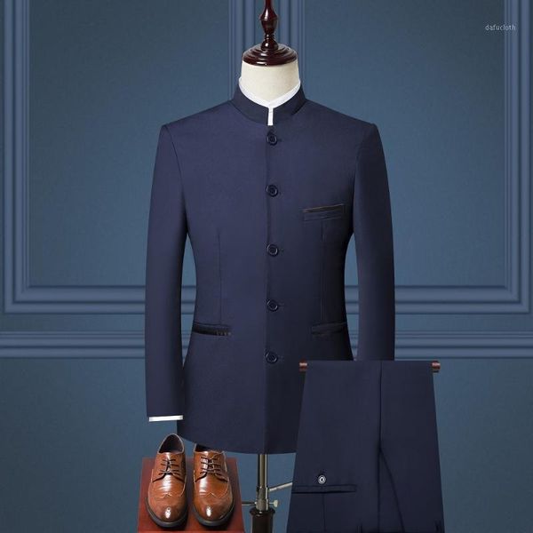 men's suit men's stand collar single-breasted mid-suit suit (jacket + pants + vest) chinese business set1, White;black
men's suit men's stand collar single-breasted mid-suit suit (jacket + pants + vest) chinese business set1, White;black