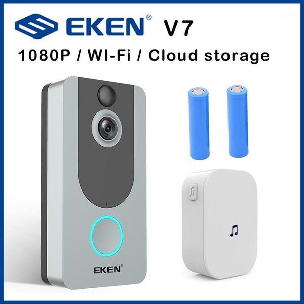 eken v7 door bell camera 1080p wifi doorbell ip smart wireless security fir motion detection alarm cloud storage house bell1
eken v7 door bell camera 1080p wifi doorbell ip smart wireless security fir motion detection alarm cloud storage house bell1