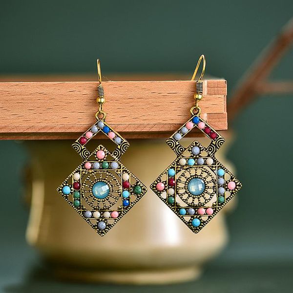 retro style female drop hanging earrings rice bead geometric ful women gorgeous drop dangler zircon brinco tassel ear hooks, Silver
retro style female drop hanging earrings rice bead geometric ful women gorgeous drop dangler zircon brinco tassel ear hooks, Silver