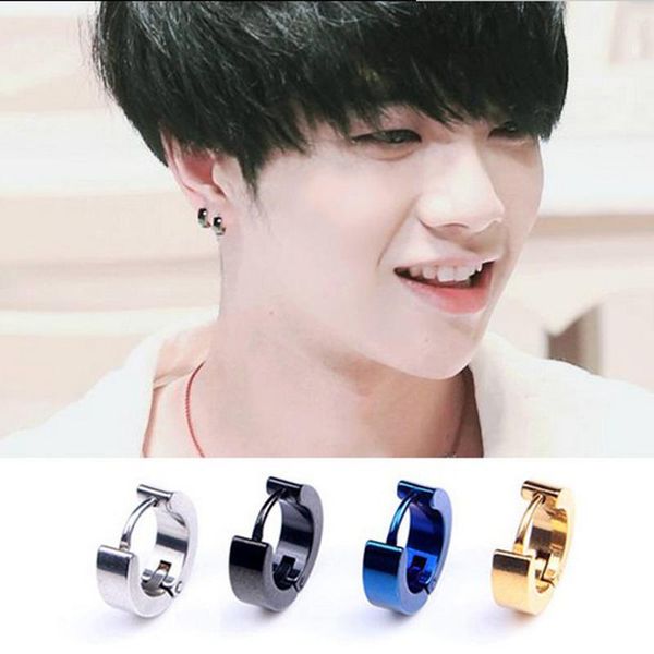 hoop & huggie yixi 2 pieces hiphop rock men's stainless steel circle round earring piercing korean earings christmas fashion jewelry 20, Golden;silver
hoop & huggie yixi 2 pieces hiphop rock men's stainless steel circle round earring piercing korean earings christmas fashion jewelry 20, Golden;silver