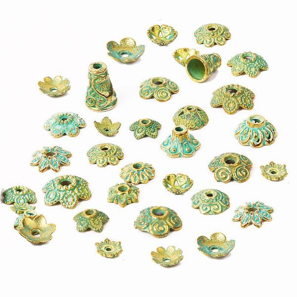 150pcs mixed antique green gold end bead caps carved flower beads for jewelry making women necklace bracelet diy acc jlldxb
150pcs mixed antique green gold end bead caps carved flower beads for jewelry making women necklace bracelet diy acc jlldxb