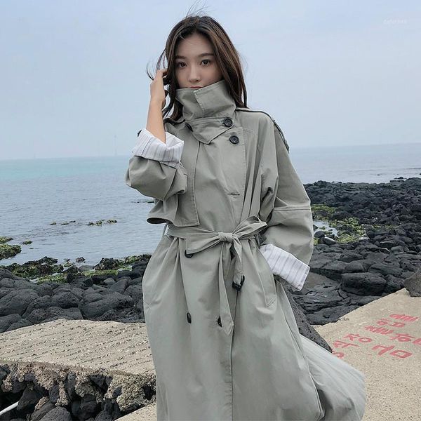 2020 new temperament double-breasted sashes windbreaker epaulet long section full sleeve autumn clothes coat 1, Tan;black
2020 new temperament double-breasted sashes windbreaker epaulet long section full sleeve autumn clothes coat 1, Tan;black
