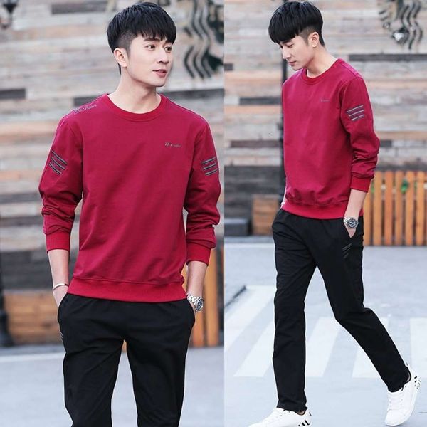 autumn and winter plush long sleeve korean sweater round neck sportswear men's coat, Black
autumn and winter plush long sleeve korean sweater round neck sportswear men's coat, Black