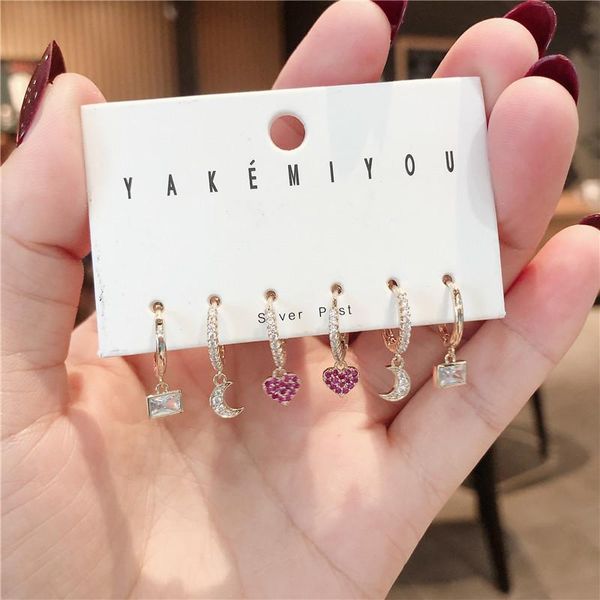 fashion heart hoop earrings sets for women love earring gold color 6-piece earring jewellery accessories 2020 trend, Golden;silver
fashion heart hoop earrings sets for women love earring gold color 6-piece earring jewellery accessories 2020 trend, Golden;silver