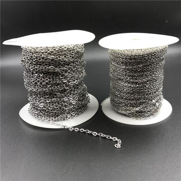 10m/lot width 2mm 3mm silver tone stainless steel chains bulk necklace findings metal open link chain for diy jewelry making
10m/lot width 2mm 3mm silver tone stainless steel chains bulk necklace findings metal open link chain for diy jewelry making