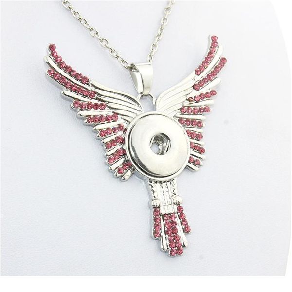 3colors 2016 with chain crystal angel 18mm snap button pendant button aigle wing diy necklace one directio bbywrr, Silver
3colors 2016 with chain crystal angel 18mm snap button pendant button aigle wing diy necklace one directio bbywrr, Silver
