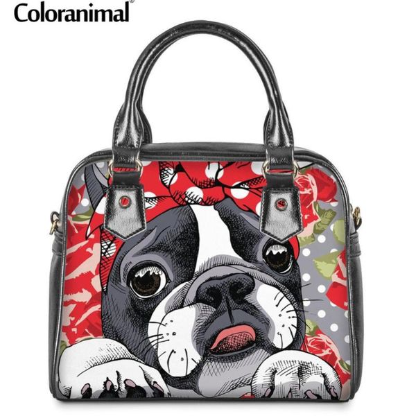 coloranimal eco-friendly pu leather women bag luxury female tote bag floral boston terrier printed 3d ladies shoulder handbag
coloranimal eco-friendly pu leather women bag luxury female tote bag floral boston terrier printed 3d ladies shoulder handbag