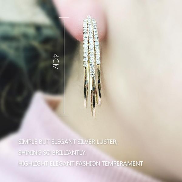 Hoop Earrings 2021 New Rhinestone Fashion Cubic Zircon Cute Round Earrings Golden Exaggerated Ear Hoop Women's, Silver
Hoop Earrings 2021 New Rhinestone Fashion Cubic Zircon Cute Round Earrings Golden Exaggerated Ear Hoop Women's, Silver