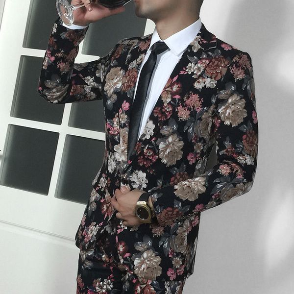 2020 new tide restoring ancient ways floral printed suit sends a set of matching trousers simple tie, White;black
2020 new tide restoring ancient ways floral printed suit sends a set of matching trousers simple tie, White;black