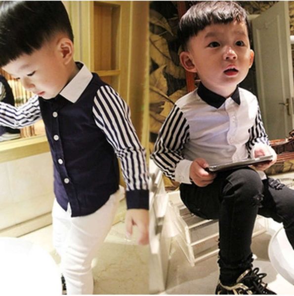 korean clothing spring and autumn 2020 version children's british stripe cotton long sve inch shirt lapel top, White;black
korean clothing spring and autumn 2020 version children's british stripe cotton long sve inch shirt lapel top, White;black