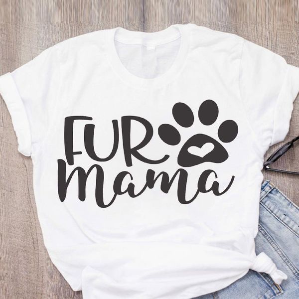 women dog paw fur mama cute short sleeve fashion printed summer lady womens clothing t-shirt shirt tees female t shirt, White
women dog paw fur mama cute short sleeve fashion printed summer lady womens clothing t-shirt shirt tees female t shirt, White