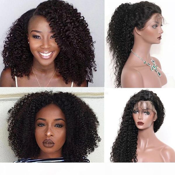 natural afro kinky curly 100% human hair lace front wigs for women with lace full wig 150% density pre plucked brazilian virgin hair, Black;brown
natural afro kinky curly 100% human hair lace front wigs for women with lace full wig 150% density pre plucked brazilian virgin hair, Black;brown