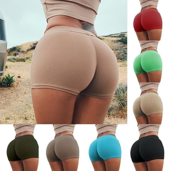 women casual solid elastic high waist push up fitness shorts running gym stretch sports short pants breathable clothing, White;black
women casual solid elastic high waist push up fitness shorts running gym stretch sports short pants breathable clothing, White;black