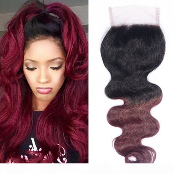 malaysian ombre 1b 99j body wave lace closure pre colored two tone 4x4 human hair closure piece, Black;brown
malaysian ombre 1b 99j body wave lace closure pre colored two tone 4x4 human hair closure piece, Black;brown