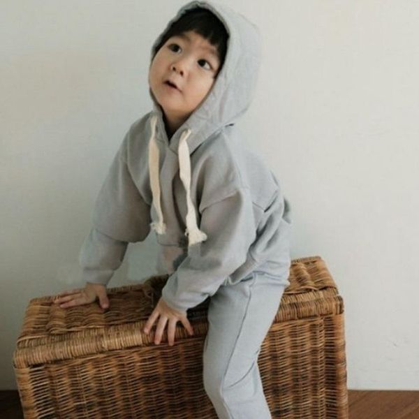 clothing sets 2021 autumn outfit korean children fashion contracted fleece hooded casual sweatshirt and pants two piece, White
clothing sets 2021 autumn outfit korean children fashion contracted fleece hooded casual sweatshirt and pants two piece, White
