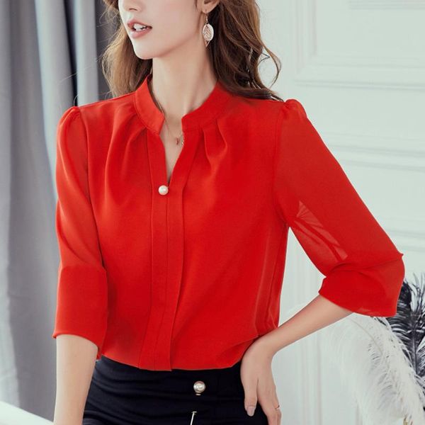 women's blouses & shirts fashion women chiffon long sleeve solid plus sizes v neck casual button and for ladies #c, White
women's blouses & shirts fashion women chiffon long sleeve solid plus sizes v neck casual button and for ladies #c, White