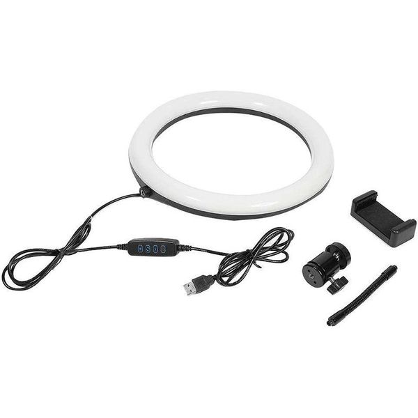 pgraphy led selfie ring light 26cm three-speed stepless lighting dimmable with cradle head for makeup video live studio
pgraphy led selfie ring light 26cm three-speed stepless lighting dimmable with cradle head for makeup video live studio