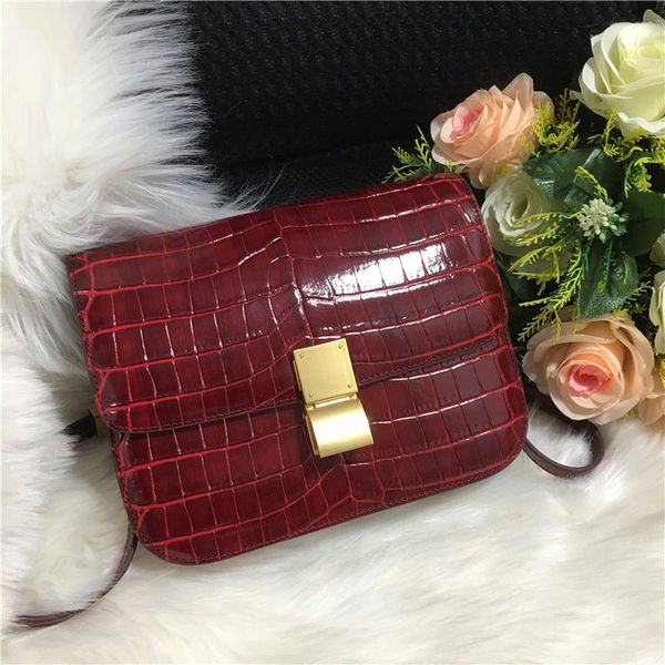 2020 leather bags new crocodile pattern bean curd bag box cowhide small square retro simple single shoulder skew spanning bag
2020 leather bags new crocodile pattern bean curd bag box cowhide small square retro simple single shoulder skew spanning bag