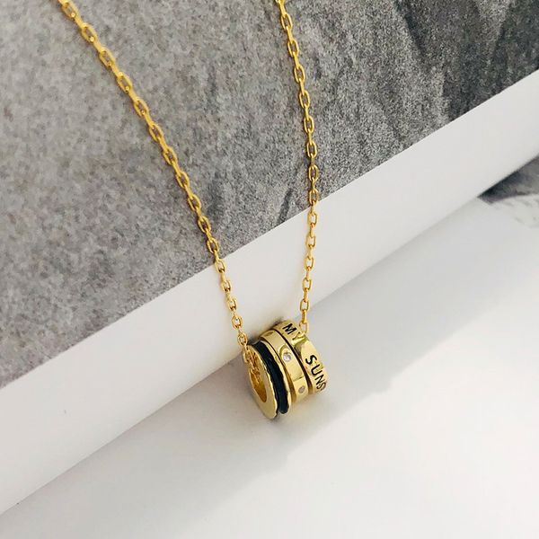 s925 sterling silver three-ring three-ring necklace female classic transfer beads clavicle chain small waist necklace 
s925 sterling silver three-ring three-ring necklace female classic transfer beads clavicle chain small waist necklace