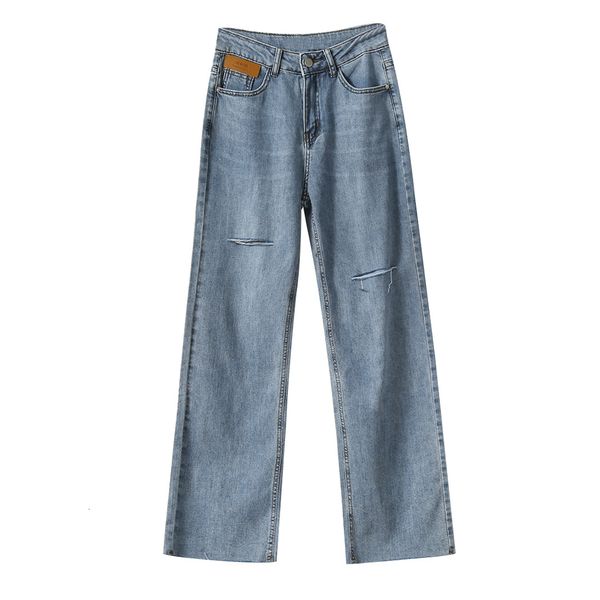 2021 new autumn scratchy shaved design for women mujer style loose pants wide leg brim jeans from vintage vgus, Blue
2021 new autumn scratchy shaved design for women mujer style loose pants wide leg brim jeans from vintage vgus, Blue