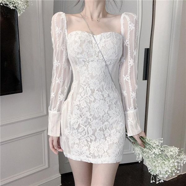 mini lace dress zipper back 2021 spring french high-end luxury aristocratic temperament white slim female with built-in bra, Black;gray
mini lace dress zipper back 2021 spring french high-end luxury aristocratic temperament white slim female with built-in bra, Black;gray