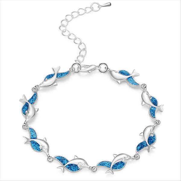 charm bracelets summer style dolphin fire imitation opal sea for women boho animal bracelet beach jewelry bijoux femme gift, Golden;silver
charm bracelets summer style dolphin fire imitation opal sea for women boho animal bracelet beach jewelry bijoux femme gift, Golden;silver