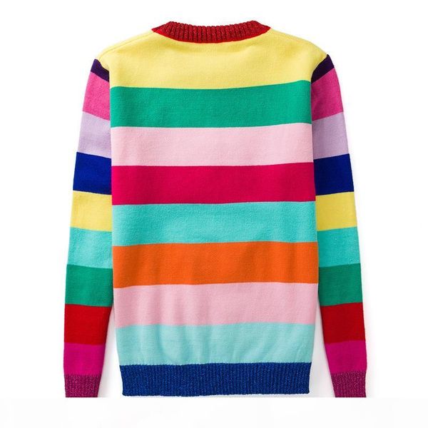 sweaters women soft fur pullovers cartoon letters knitted sweaters rainbow striped, White;black
sweaters women soft fur pullovers cartoon letters knitted sweaters rainbow striped, White;black