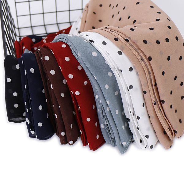 women fashion plain polka dot bubble chiffon hijab scarf ladies printe shawls foulard muslim scarves wrap headband snood 7 color y201007, Blue;gray
women fashion plain polka dot bubble chiffon hijab scarf ladies printe shawls foulard muslim scarves wrap headband snood 7 color y201007, Blue;gray