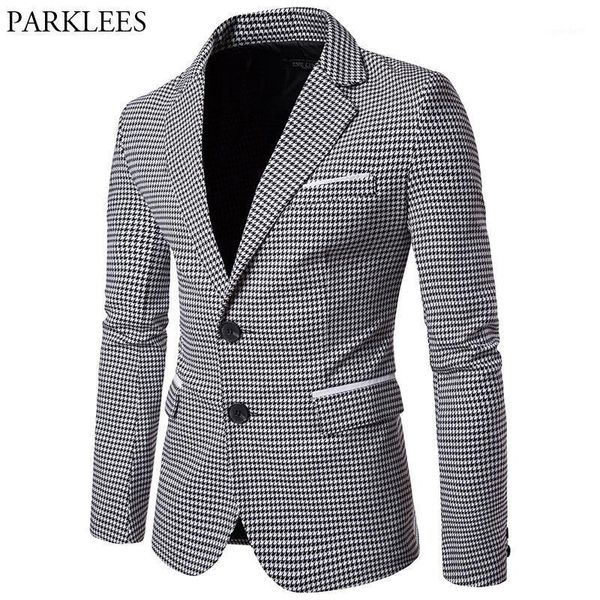 men's suits & blazers plaid blazer men 2021 houndstooth mens single breasted casual slim fit suit jacket winter hombre1, White;black
men's suits & blazers plaid blazer men 2021 houndstooth mens single breasted casual slim fit suit jacket winter hombre1, White;black