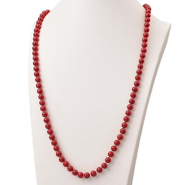 wholesale dark round red coral long pearls necklace 8mm size for diy chain imitation coral necklace 36inch gem women gift h869, Silver
wholesale dark round red coral long pearls necklace 8mm size for diy chain imitation coral necklace 36inch gem women gift h869, Silver