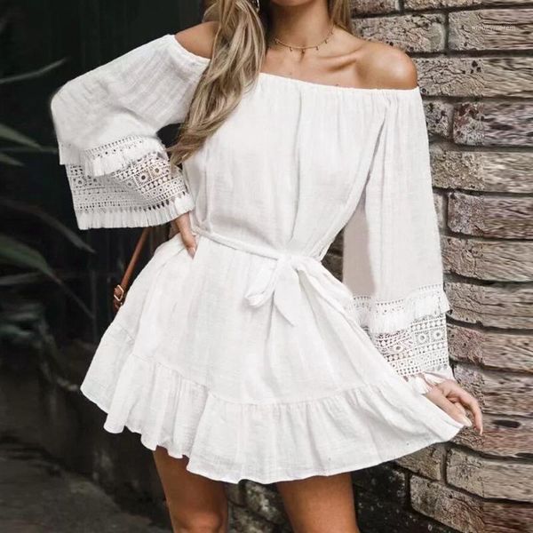 casual dresses summer woman sleeveless off shoulder splicing cotton linen lace party mini dress fashion 1, Black;gray
casual dresses summer woman sleeveless off shoulder splicing cotton linen lace party mini dress fashion 1, Black;gray
