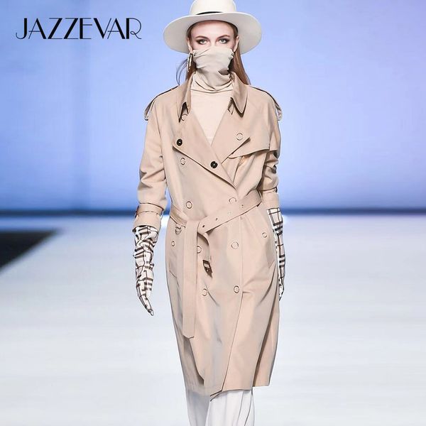 jazzevar new arrival autumn trench coat women loose clothing outerwear double breasted women long coat 9024-1 201028, Tan;black
jazzevar new arrival autumn trench coat women loose clothing outerwear double breasted women long coat 9024-1 201028, Tan;black