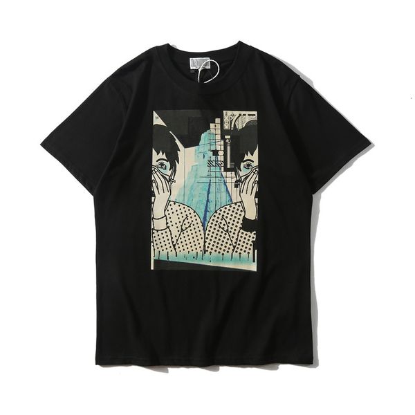 2021 japanese summer new printed elastic cotton men and women hip hop street o-neck short sleeve t-shirt ifu9, White;black
2021 japanese summer new printed elastic cotton men and women hip hop street o-neck short sleeve t-shirt ifu9, White;black